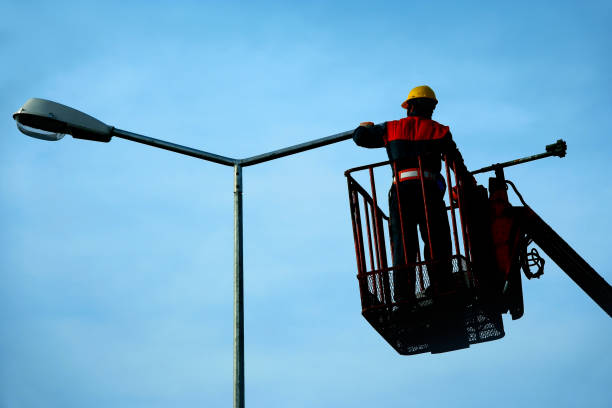 light pole repair, maintenence, bulb replacement, commercial, parking lot